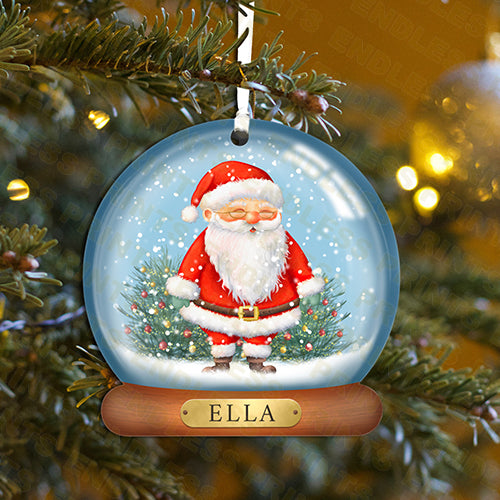 Father Christmas / Santa Festive Bauble - Personalised