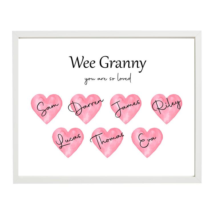 personalised mother's day print
