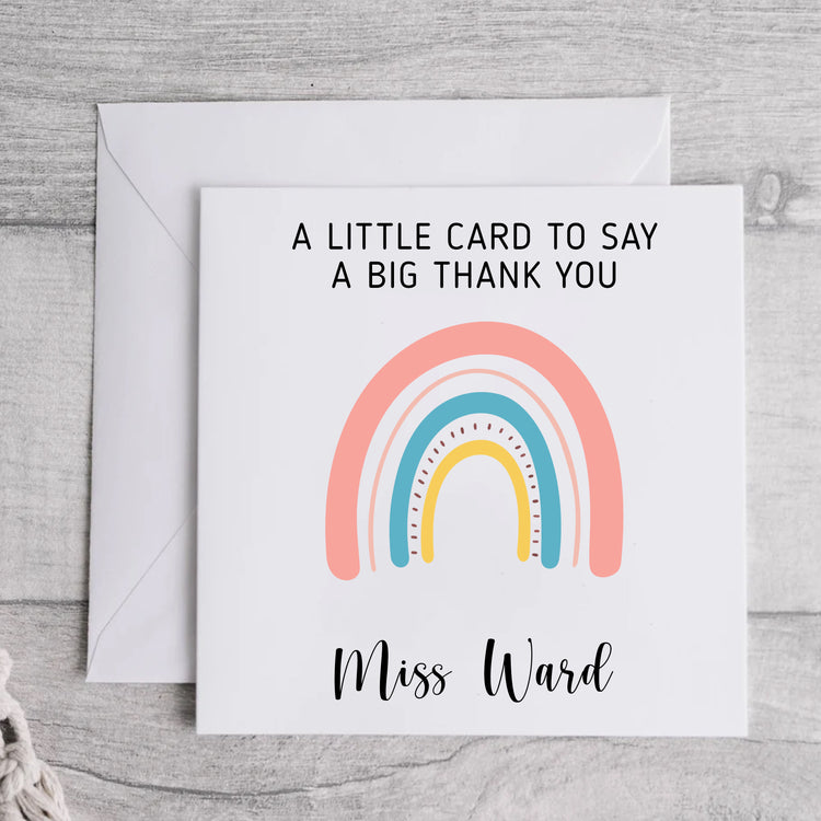 A little card to say Thank You
