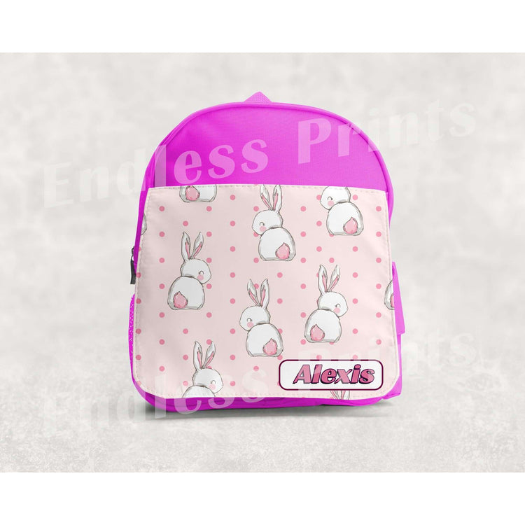 Bunny Rabbit School Backpack - Personalised:BackpackEndlessPrintsUK