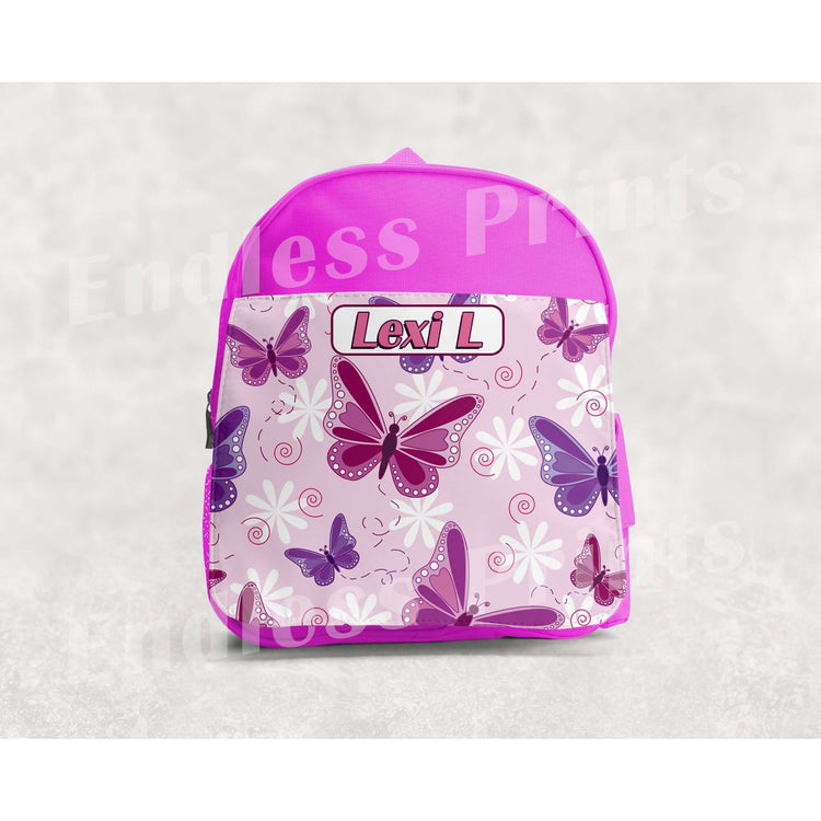 Butterfly School Backpack - Personalised:BackpackEndlessPrintsUK