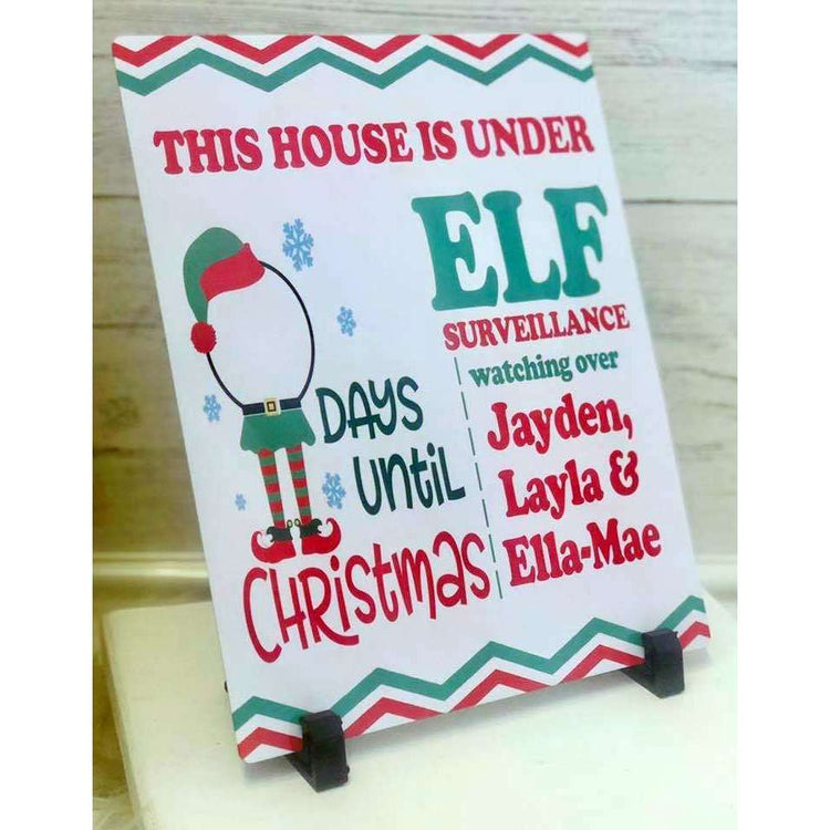 Christmas Countdown - Personalised:Aluminium PanelEndlessPrintsUK