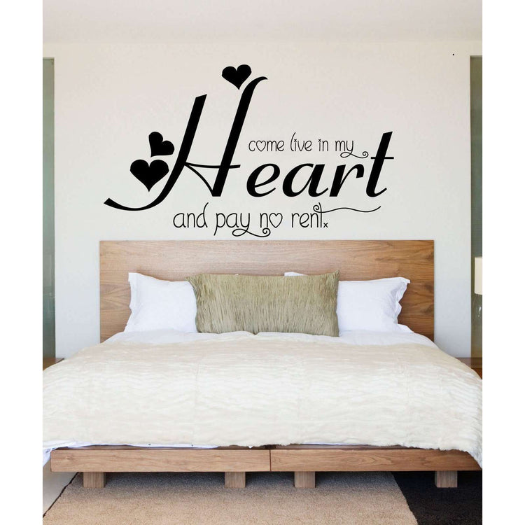 Come live in my heart:Wall Art StickerEndlessPrintsUK