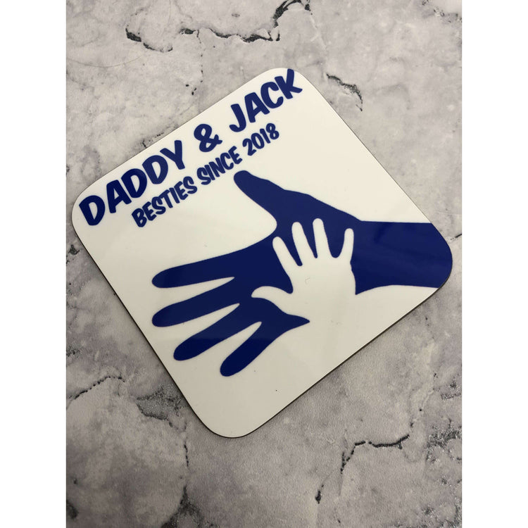 Daddy & Child Coaster - Besties since:CoasterEndlessPrintsUK