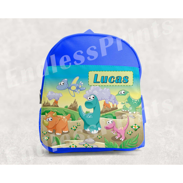 Dinosaur School Backpack - Personalised:BackpackEndlessPrintsUK