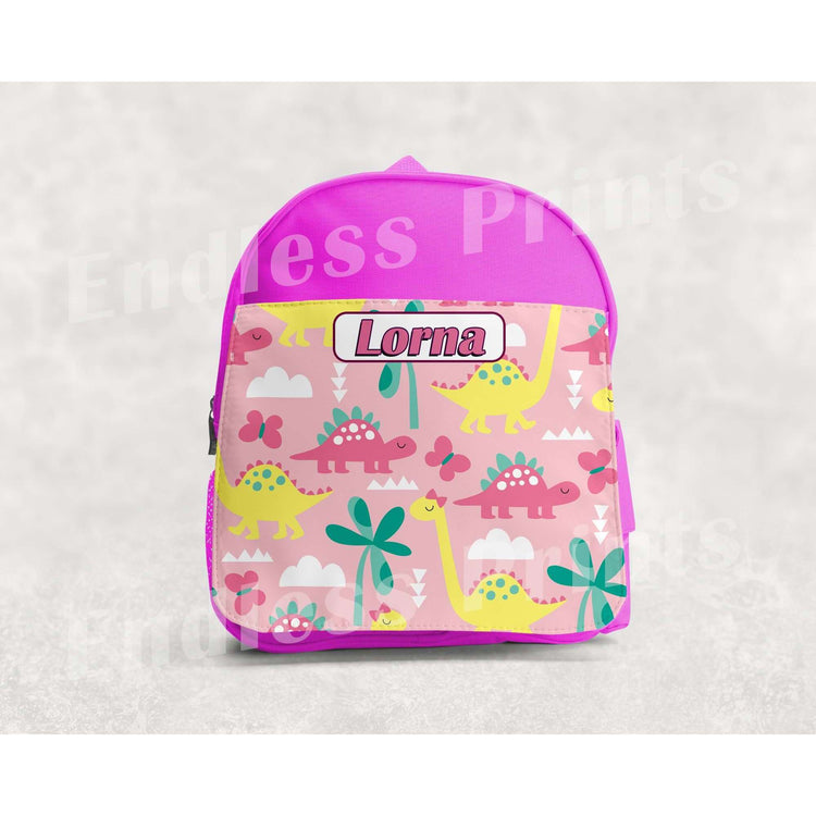 Dinosaurs School Backpack - Personalised:BackpackEndlessPrintsUK