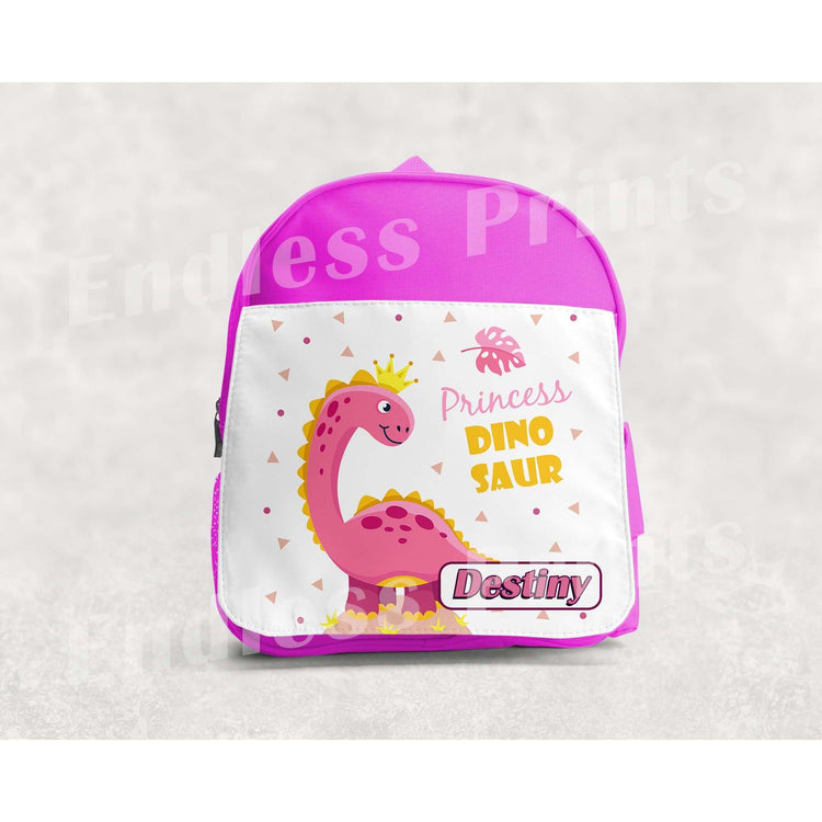 Dinosaurs School Backpack - Personalised:BackpackEndlessPrintsUK