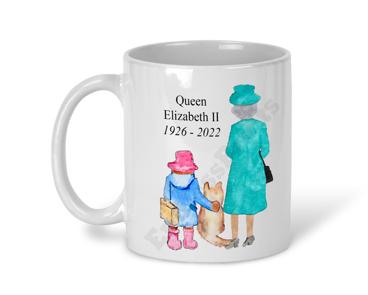 Queen Elizabeth II RIP Memorabilia Memory Mug - Paddington