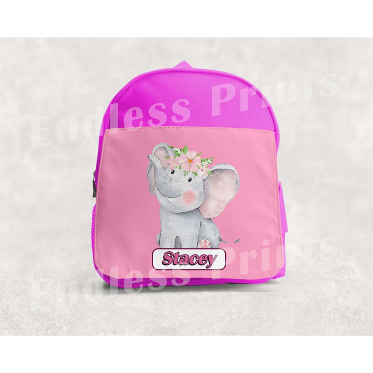 Elephant School Backpack - Personalised:BackpackEndlessPrintsUK