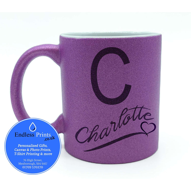 Glitter Mug - Personalised:MugEndlessPrintsUK