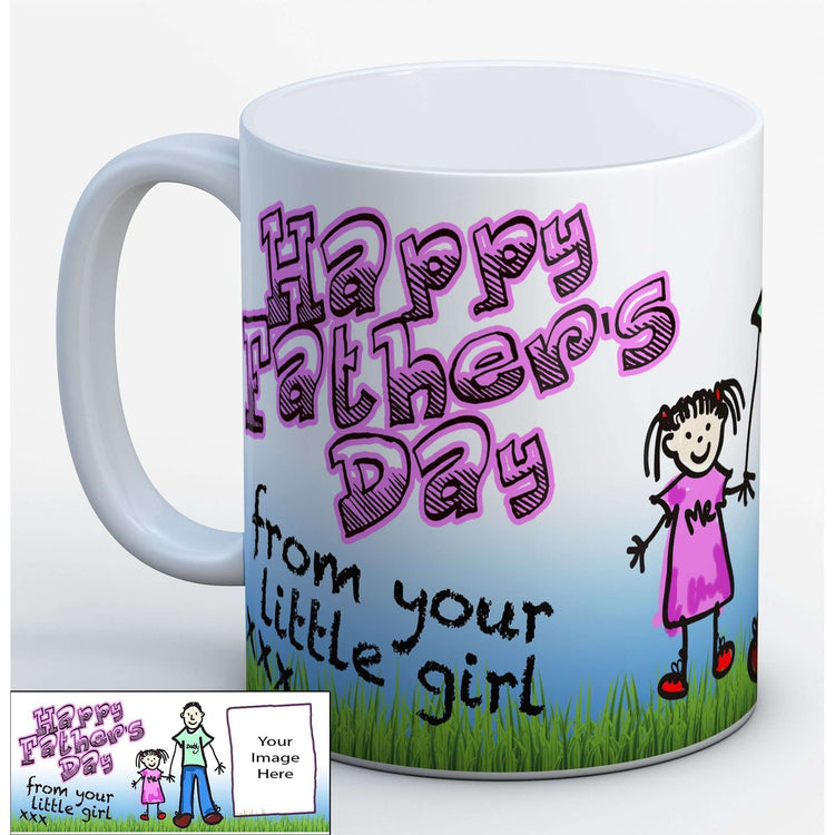 Happy Fathers Day - Daddy's Little Girl - Personalised Photo Mug:MugEndlessPrintsUK