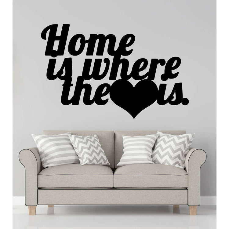 Home is where the heart is:Wall Art StickerEndlessPrintsUK