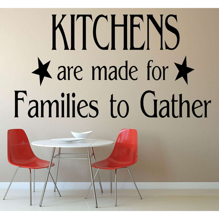 Kitchens are made for families to gather:Wall Art StickerEndlessPrintsUK