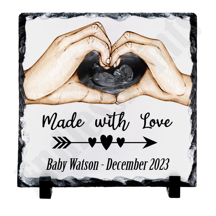 personalised baby ultrasound scan announcement baby reveal gender gift