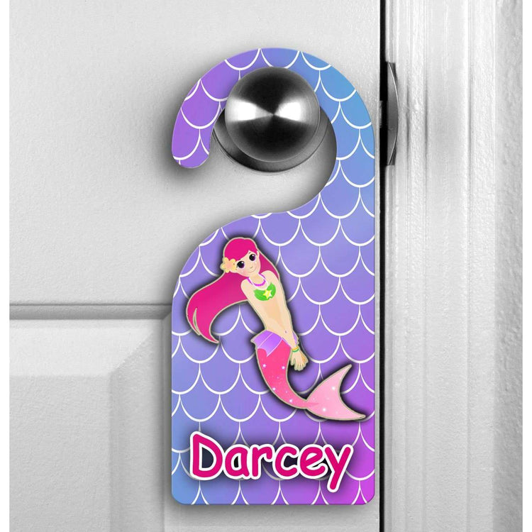 Mermaid Door Hanger:EndlessPrintsUK