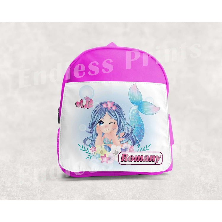 Mermaid School Backpack - Personalised:BackpackEndlessPrintsUK
