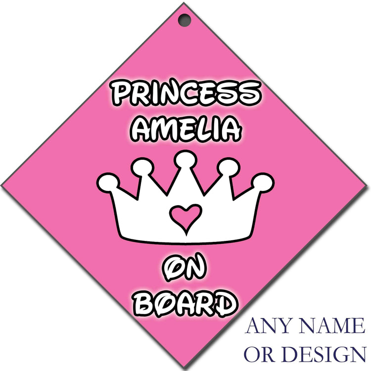 On Board Car Sign - Any Name / Design Printed:EndlessPrintsUK