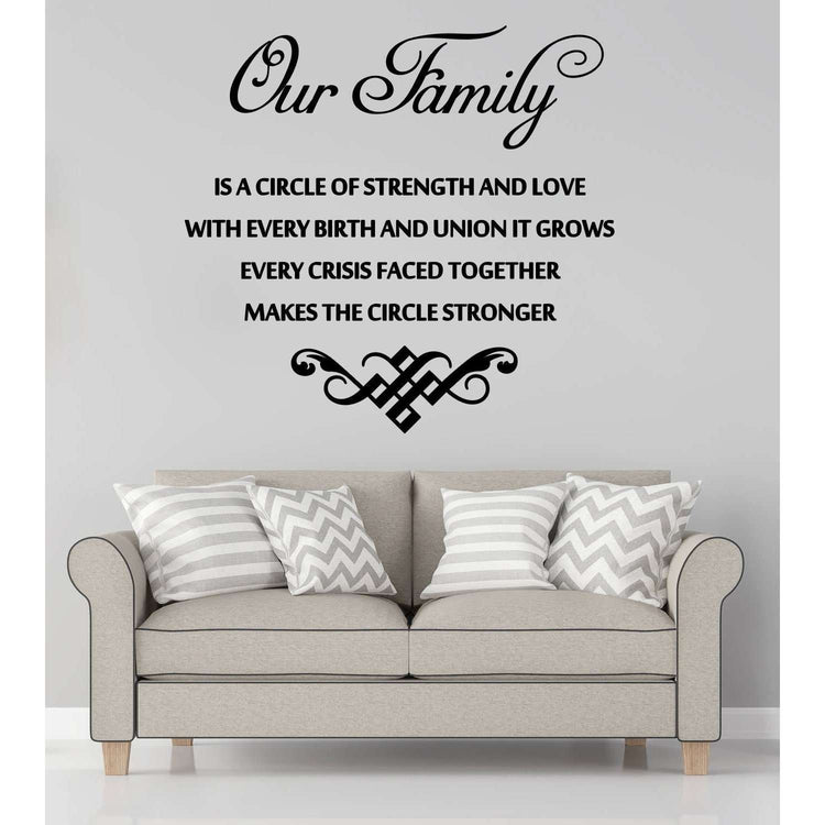 Our Family:Wall Art StickerEndlessPrintsUK