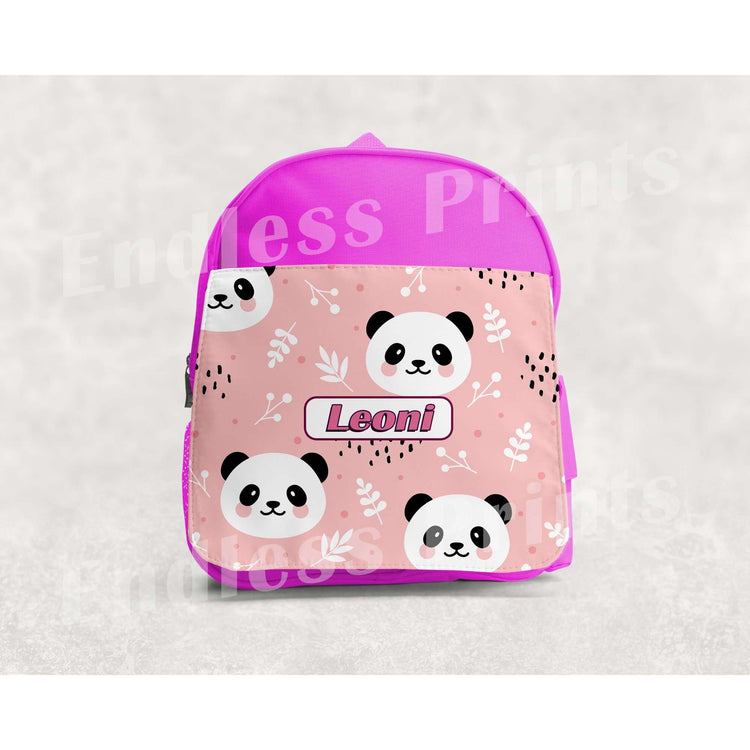 Panda School Backpack - Personalised:BackpackEndlessPrintsUK