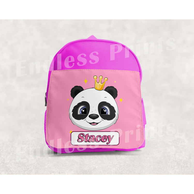 Panda School Backpack - Personalised:BackpackEndlessPrintsUK