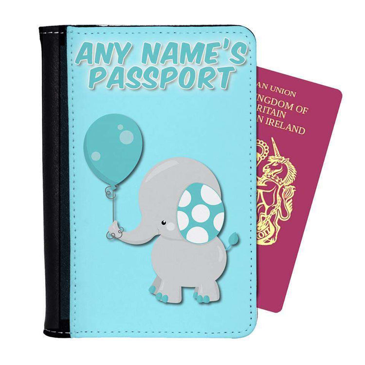 Personalised Elephant Boy Passport Cover:Passport CoverEndlessPrintsUK