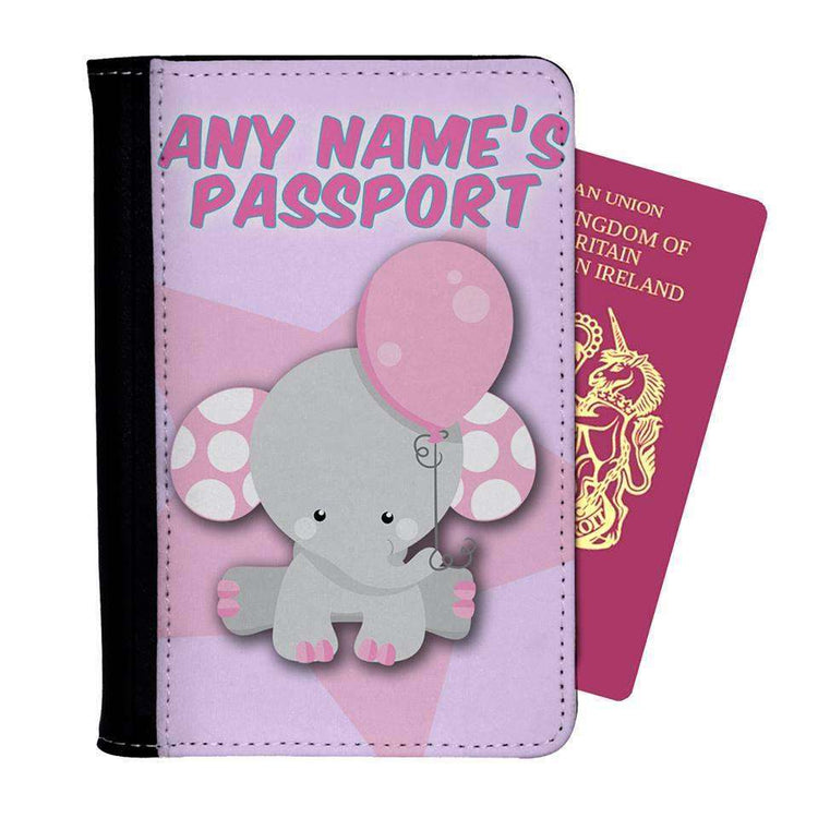 Personalised Elephant Passport Cover:Passport CoverEndlessPrintsUK