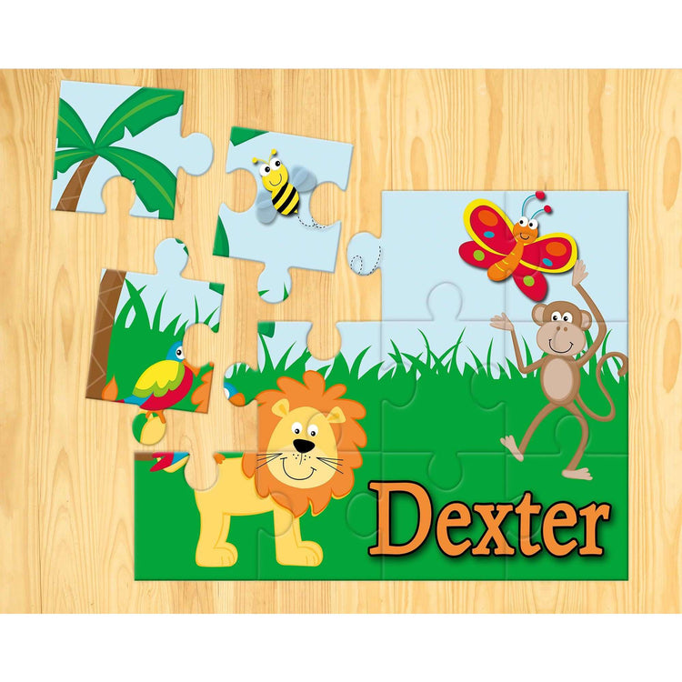 Personalised Jungle Themed jigsaw:JigsawEndlessPrintsUK
