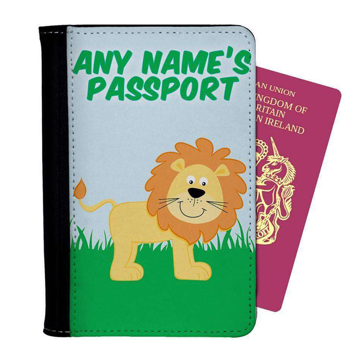 Personalised Lion Passport Cover:Passport CoverEndlessPrintsUK