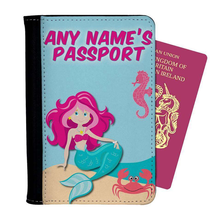 Personalised Mermaid Passport Cover:Passport CoverEndlessPrintsUK