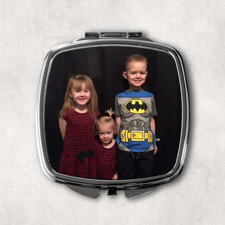 Personalised Square Pocket Compact Mirror:Compact MirrorEndlessPrintsUK