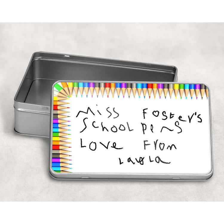 Personalised Teachers Stationary Tin:Treat TinEndlessPrintsUK
