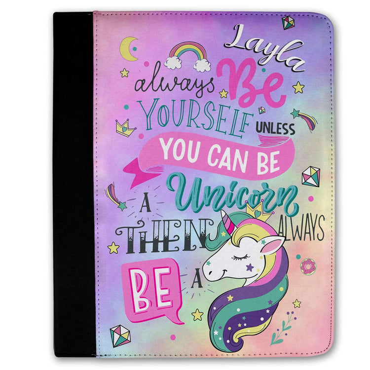 Personalised Unicorn Leather iPad Case - Select your model:iPad CaseEndlessPrintsUK