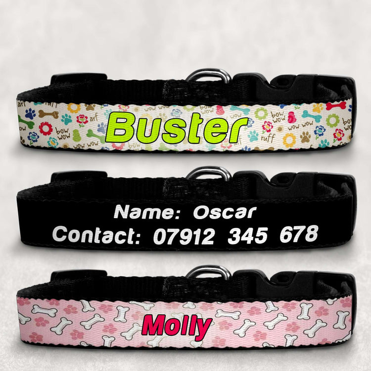 Small Dog Collar:Dog CollarEndlessPrintsUK