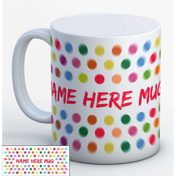 Spotty Name Mug:MugEndlessPrintsUK