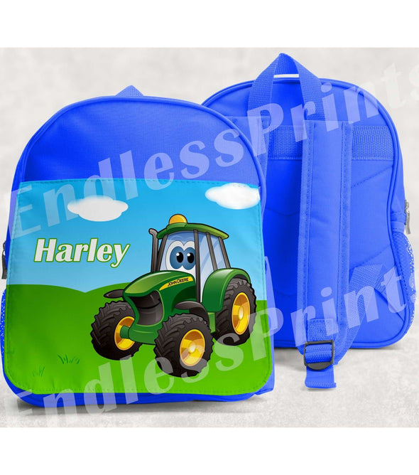 Tractor School Backpack - Personalised:BackpackEndlessPrintsUK