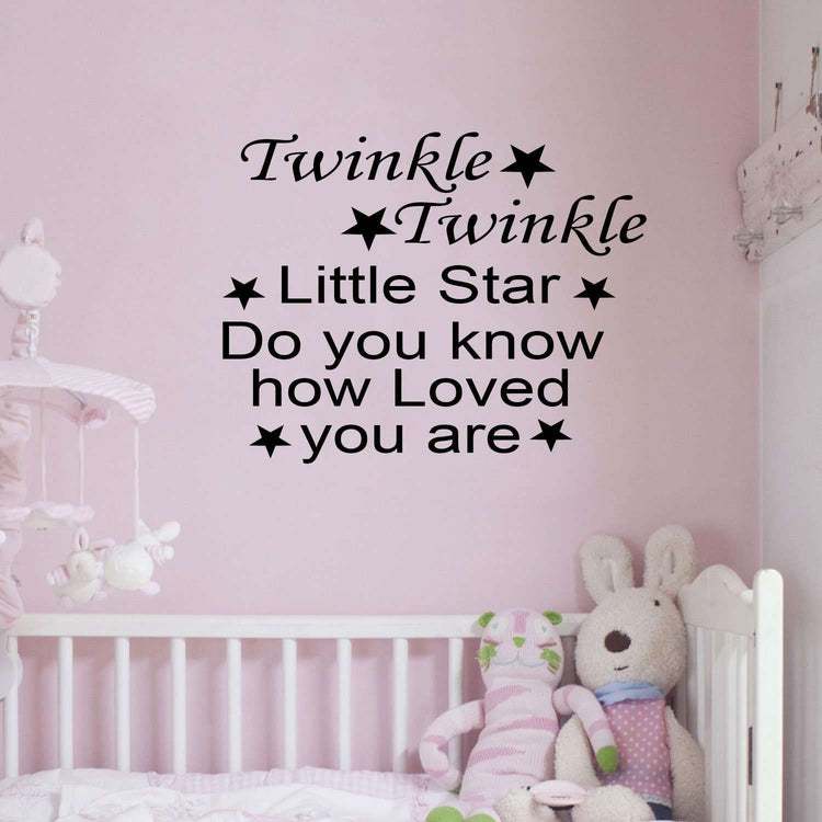 Twinkle Twinkle little star, do you know:Wall Art StickerEndlessPrintsUK