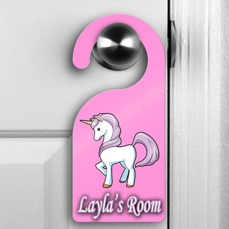 Unicorn Door Hanger:EndlessPrintsUK