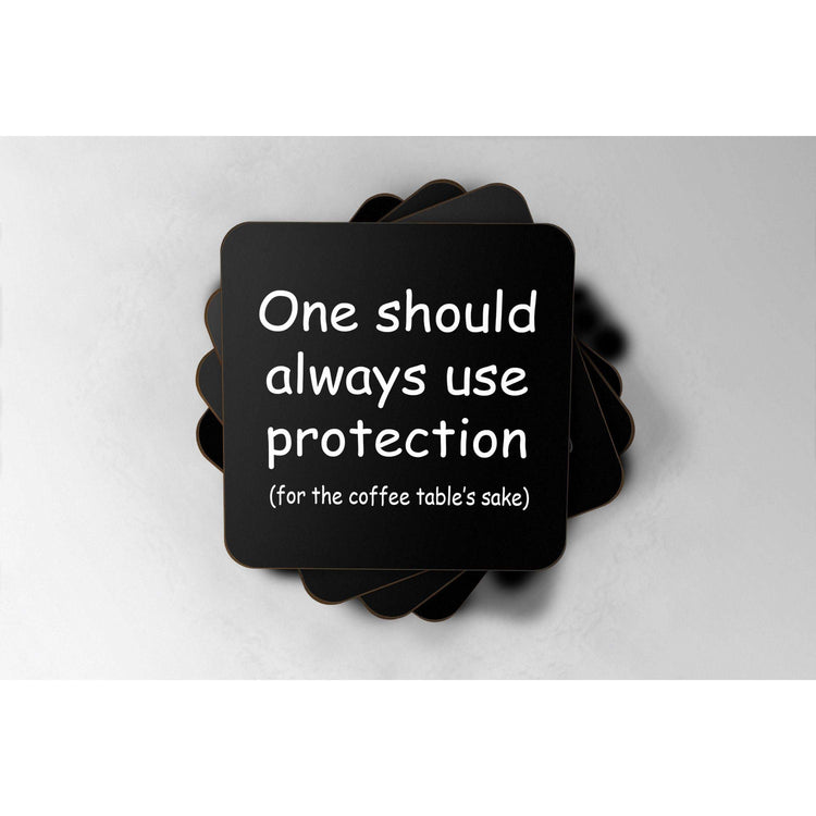 Use Protection - Drinks Coaster:CoasterEndlessPrintsUK