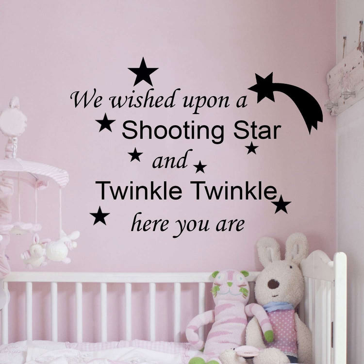 We wished upon a shooting star:Wall Art StickerEndlessPrintsUK