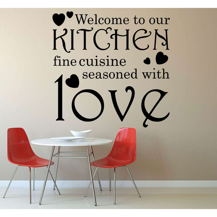 Welcome to our kitchen:Wall Art StickerEndlessPrintsUK