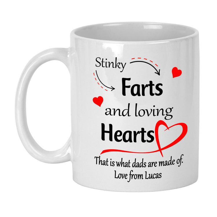 Stinky Farts & Loving Hearts - Father's Day Mug