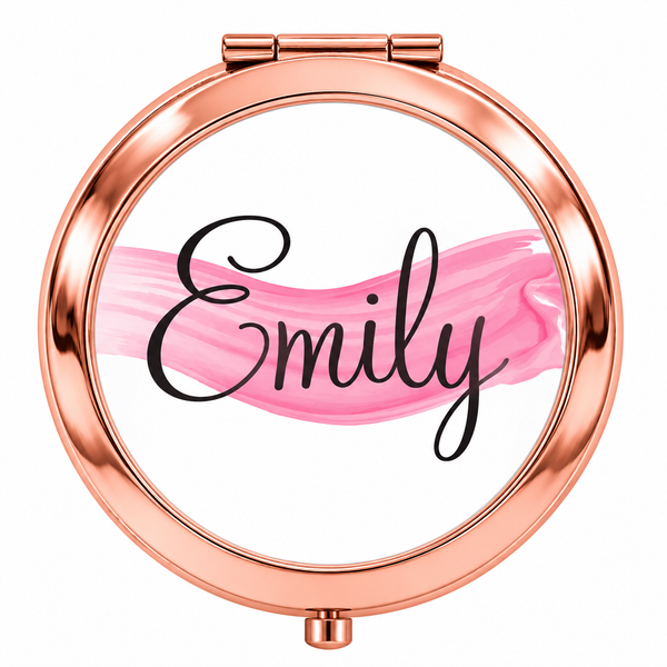 Rose Gold Personalised Name Mirror