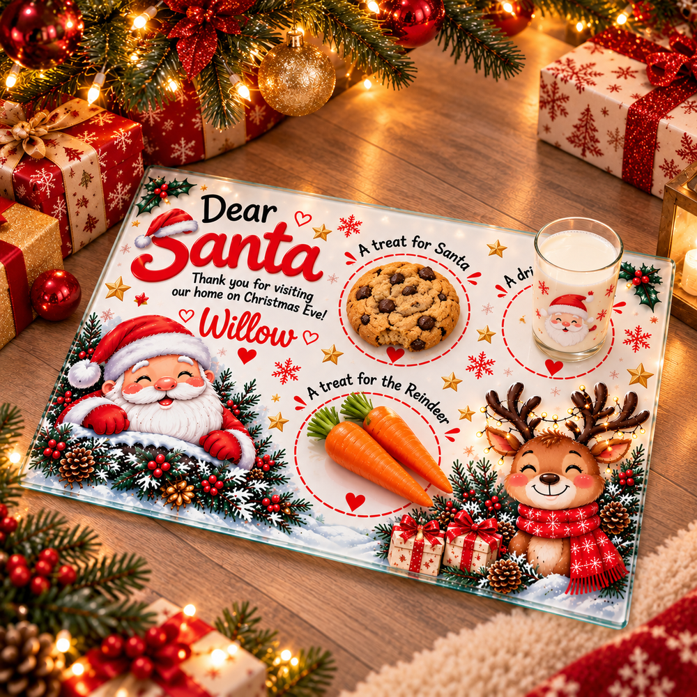 Personalised Christmas Eve Santa Treat Board