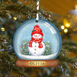 Snowman Christmas Bauble - Personalised