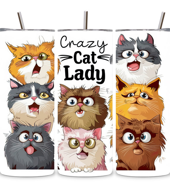 Crazy Cat Lady Tumbler