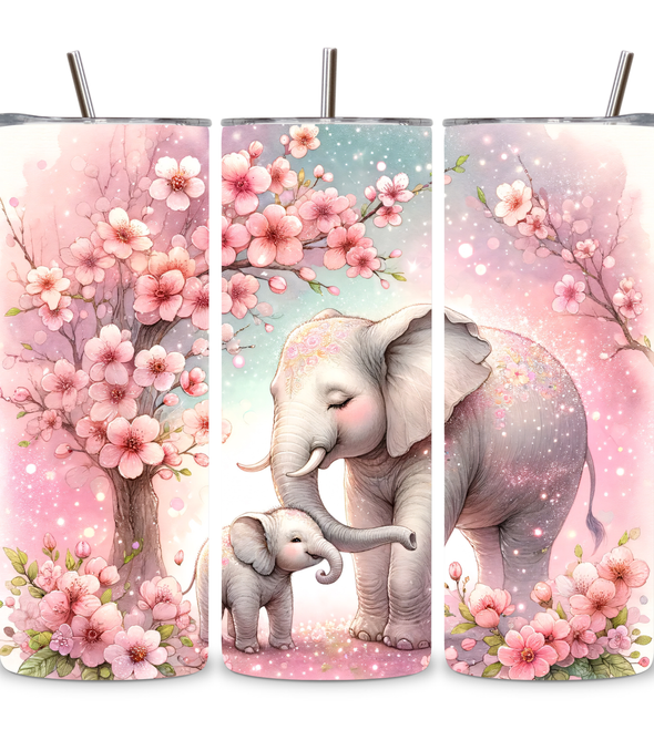Pink Elephant Tumbler