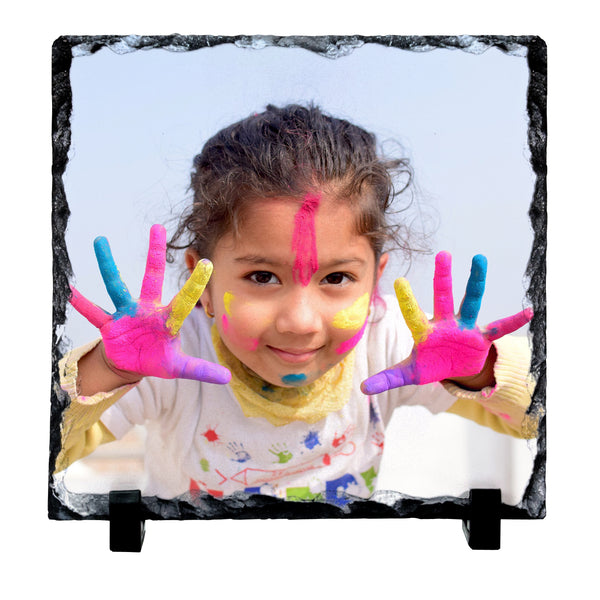 Personalised photo rock slate gift