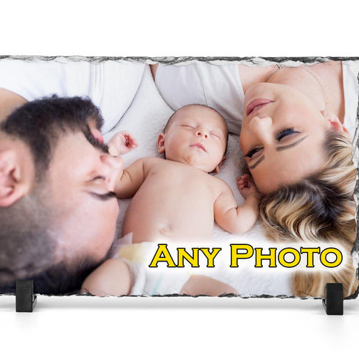 Personalised Photo Rock Slate Gift 