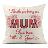 Personalised Mother's Day Cushion Pillow