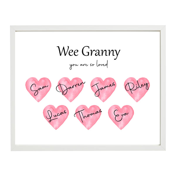 personalised mother's day print 
